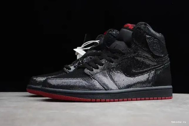 Reps TB Retro Jordan Black High Gym DC7071-001 1 OG Red Air 0617